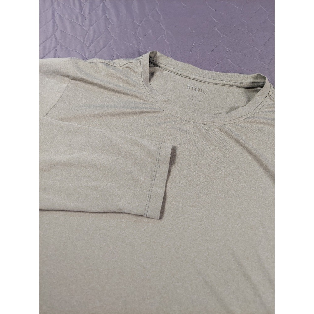 Stoic Shirt Mens Large Green Nikwax Base Layer Long Sleeve Performance EUC